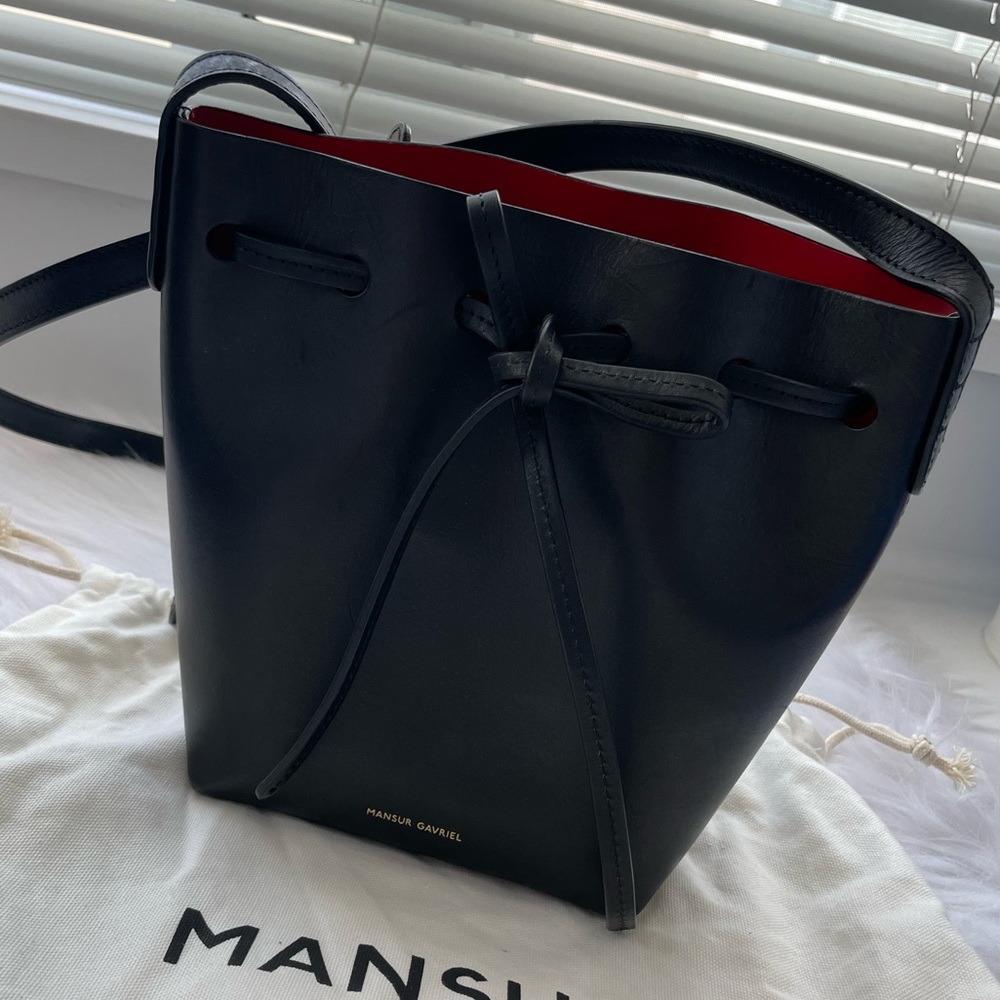 Mansur Gavriel Mini Mini Bucket Bag - Black